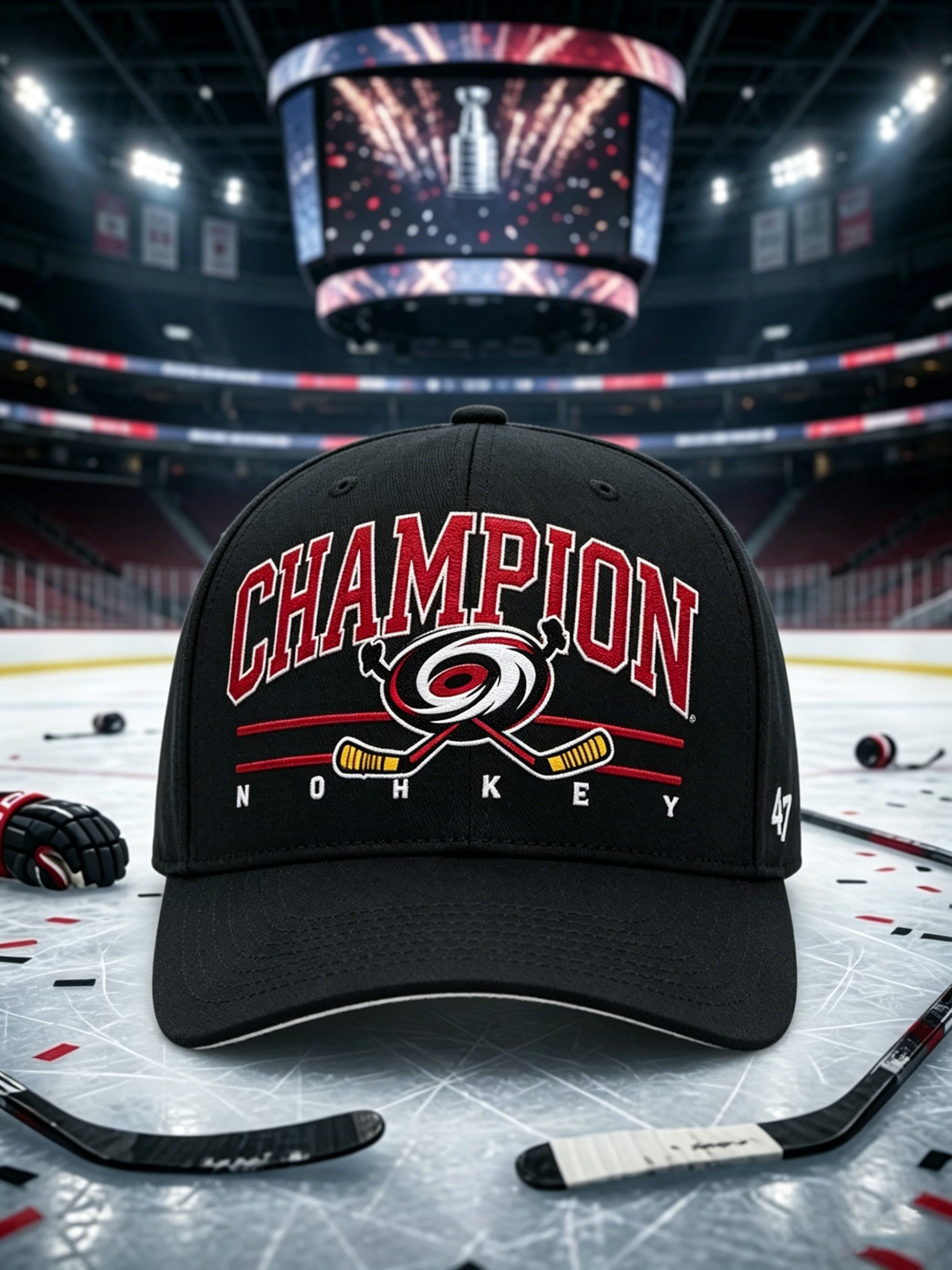 Unisex Ice Hockey Print Hat