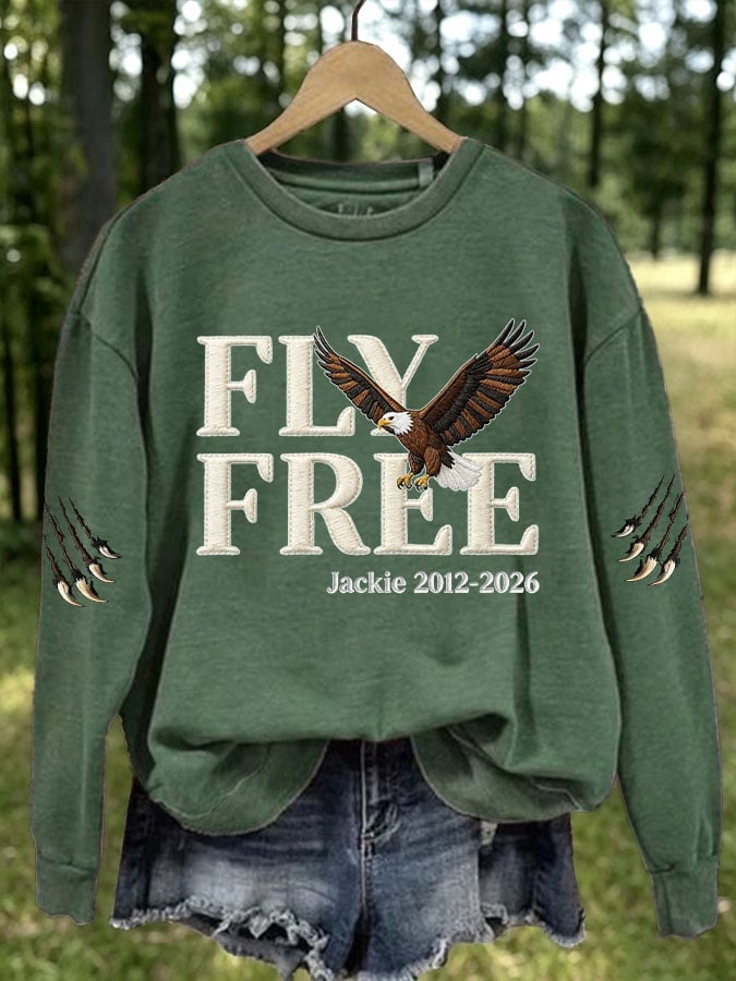 Women's Fly Free Jackie Print Casual Sweatshirt