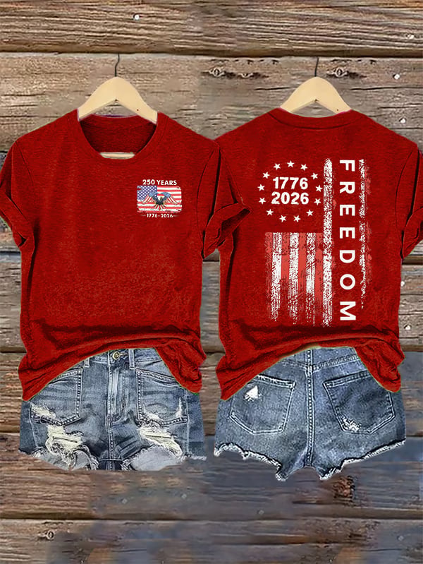 Women's Freedom Print T-Shirt