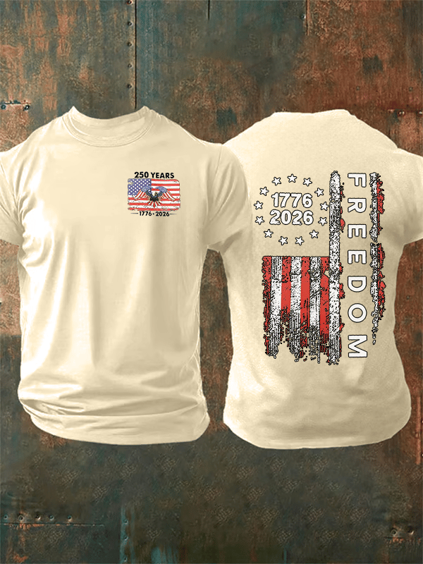 Men's Freedom Print T-Shirt