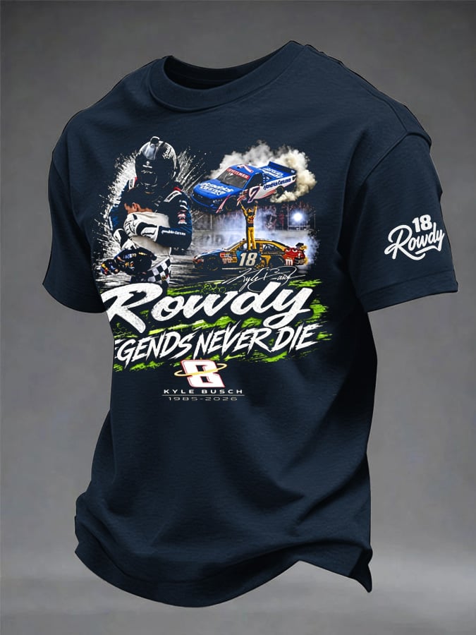 Men's Commemorative Racing Driver Print T-Shirt