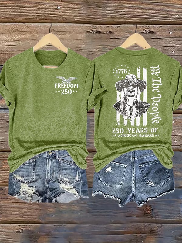 Women's 250 YEARS OF AMERICAN BADASS Print T-Shirt