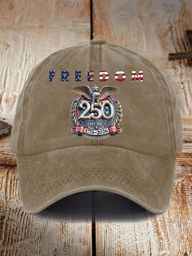 Unisex American 250th Print Casual Hat