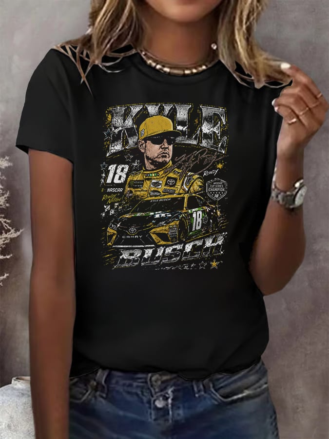 Women's Racing Print T-Shirt
