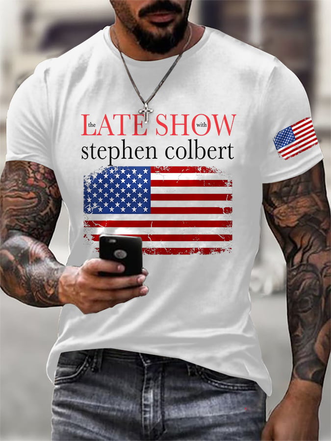 Men's Retro Last Last Show Print T-Shirt