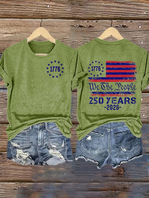 Women's 250 YEARS Print Casual T-Shirt