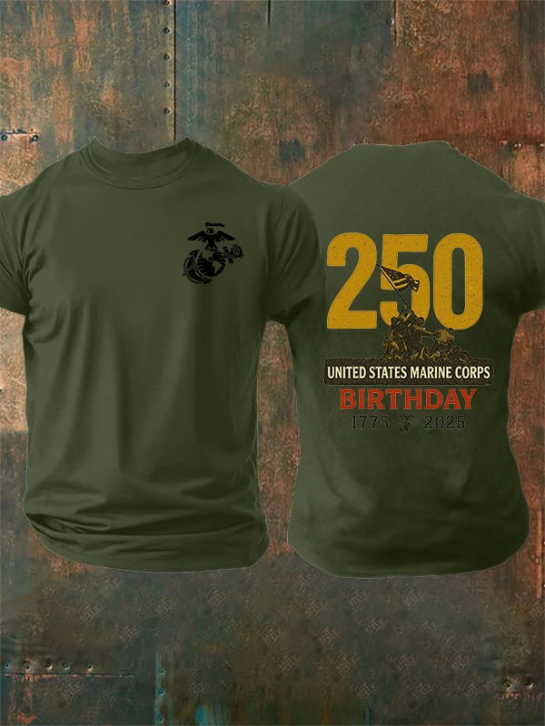 Men's UNITED STATES MARINE CORPS BIRTHDAY Print T-Shirt