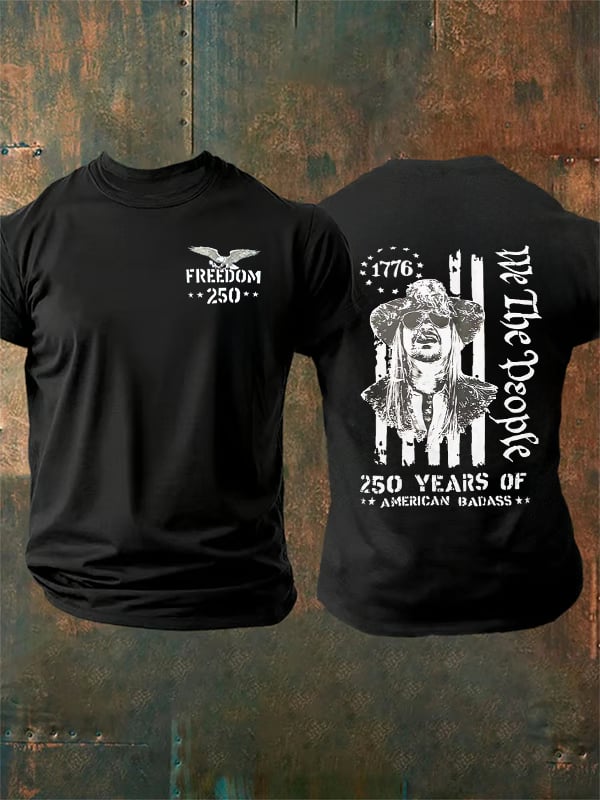 Men's 250 YEARS OF AMERICAN BADASS Print T-Shirt