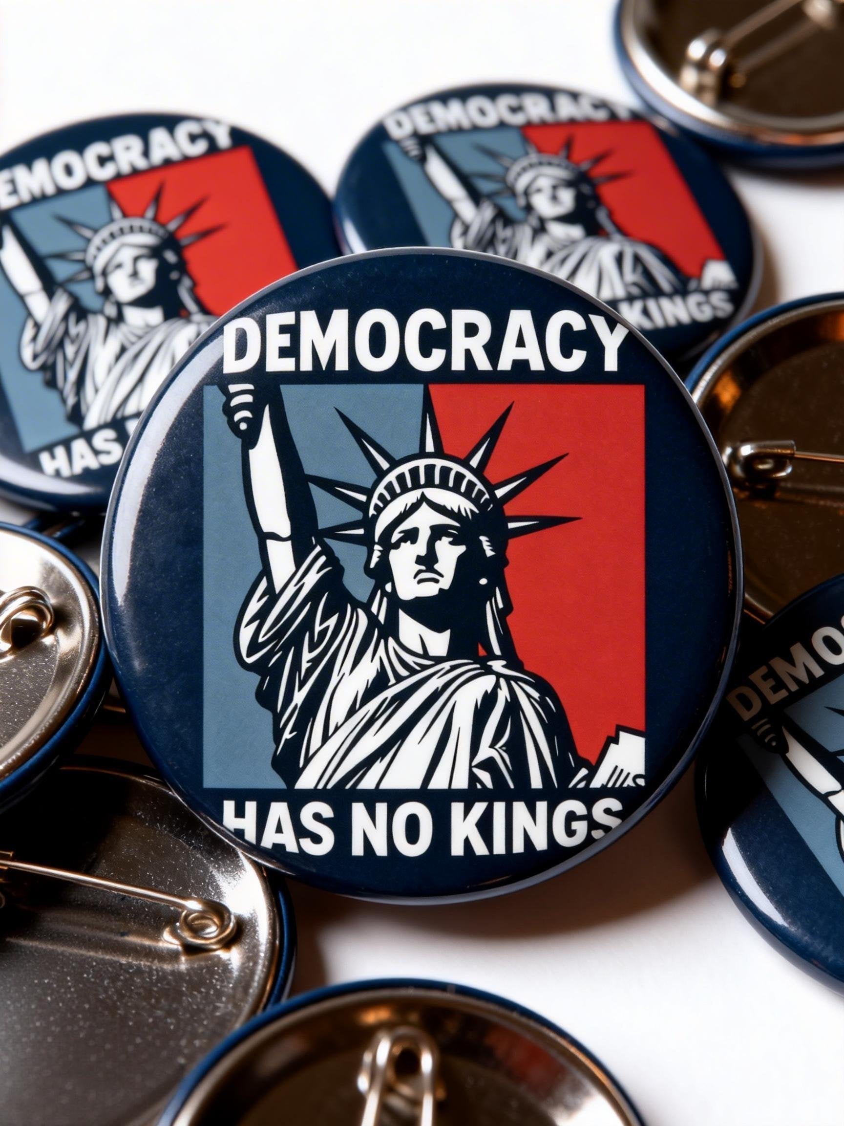 No Kings Pin Button