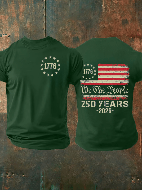 Men's 250 YEARS Print Casual T-Shirt