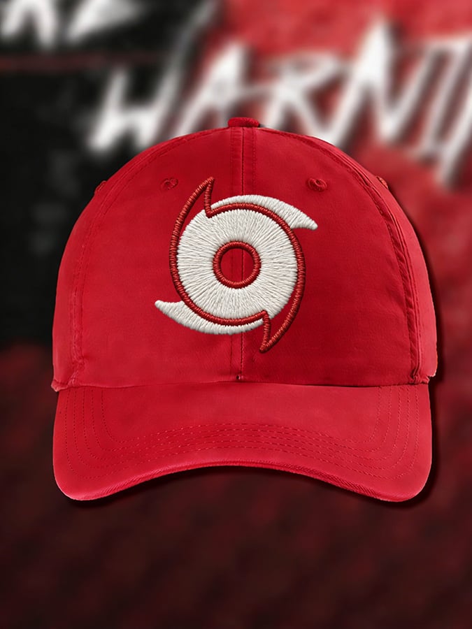 Retro Ice Hockey Print Baseball Cap