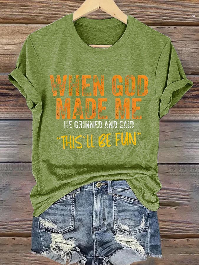 Women'S Casual Faith Short Sleeve T-Shirt