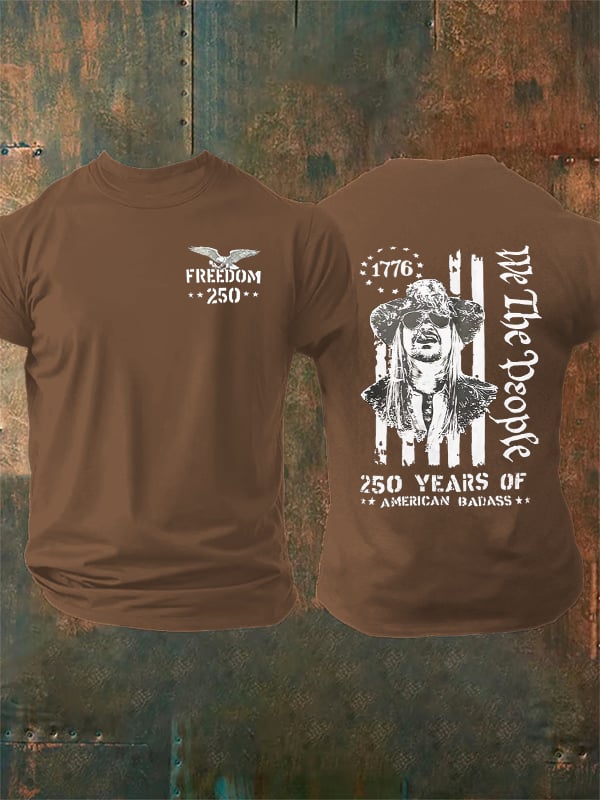 Men's 250 YEARS OF AMERICAN BADASS Print T-Shirt
