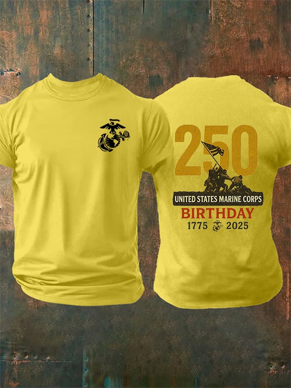 Men's UNITED STATES MARINE CORPS BIRTHDAY Print T-Shirt