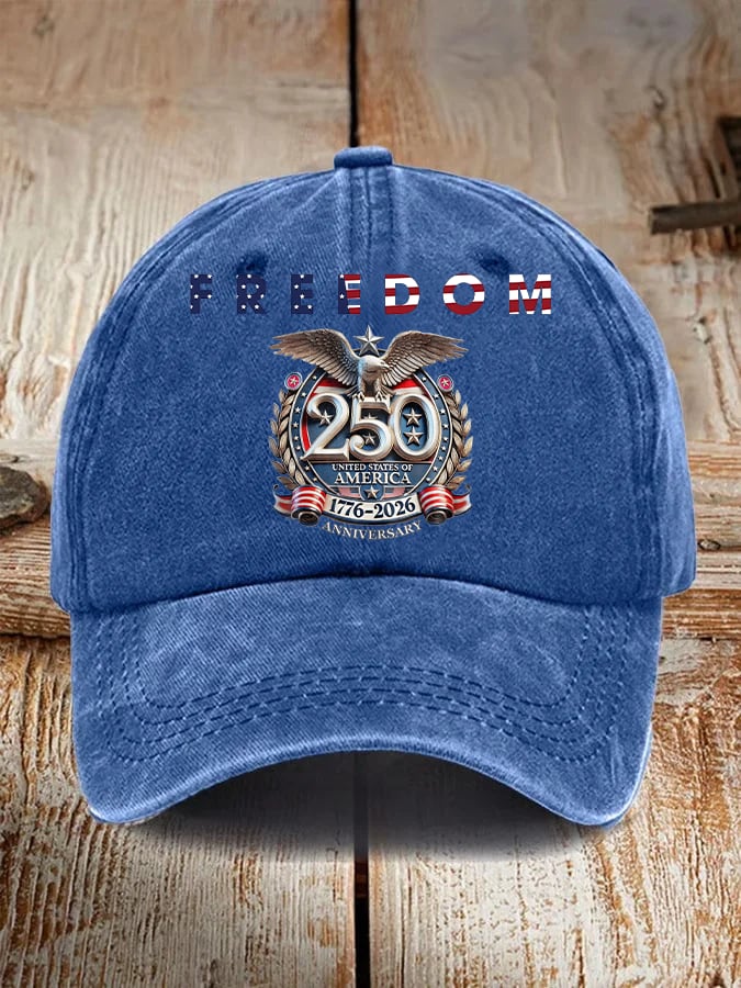 Unisex American 250th Print Casual Hat