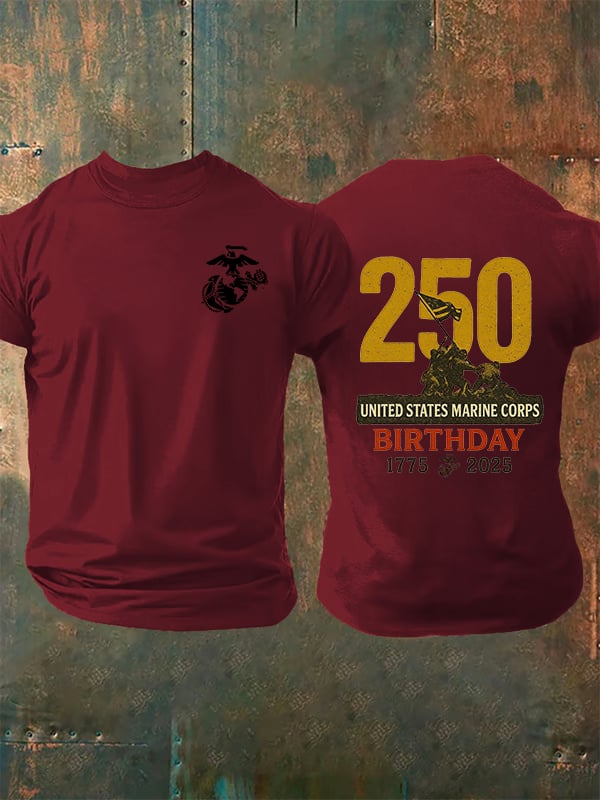 Men's UNITED STATES MARINE CORPS BIRTHDAY Print T-Shirt