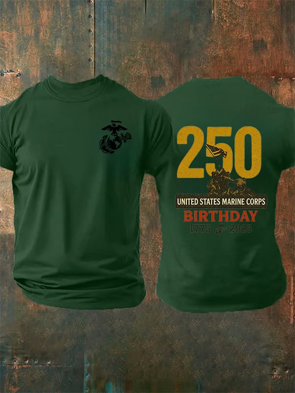 Men's UNITED STATES MARINE CORPS BIRTHDAY Print T-Shirt