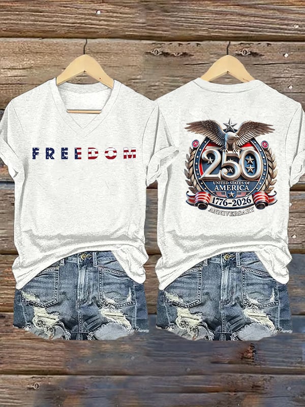 Women's FREEDOM Print T-Shirt