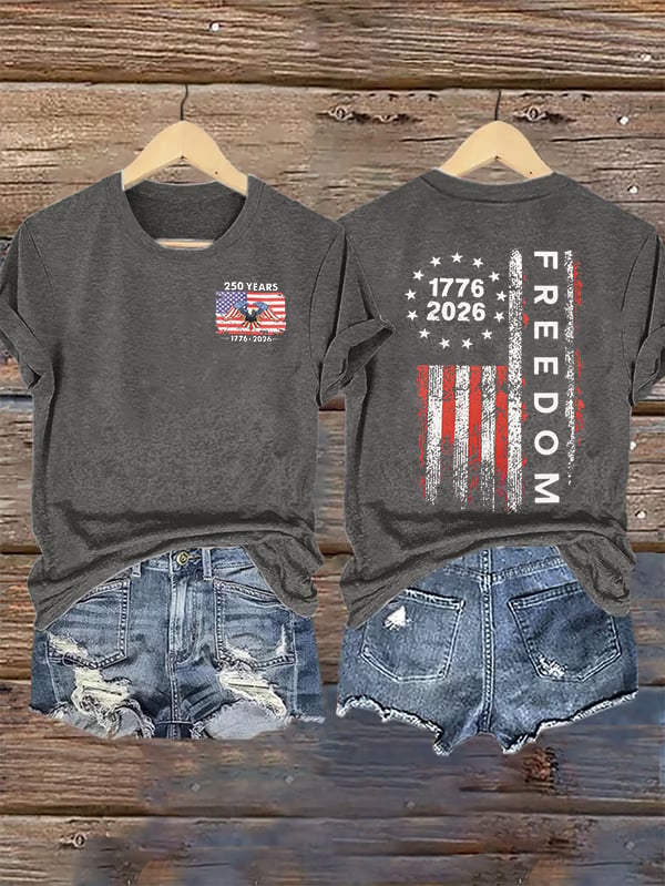 Women's Freedom Print T-Shirt