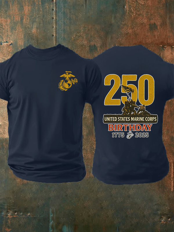 Men's UNITED STATES MARINE CORPS BIRTHDAY Print T-Shirt