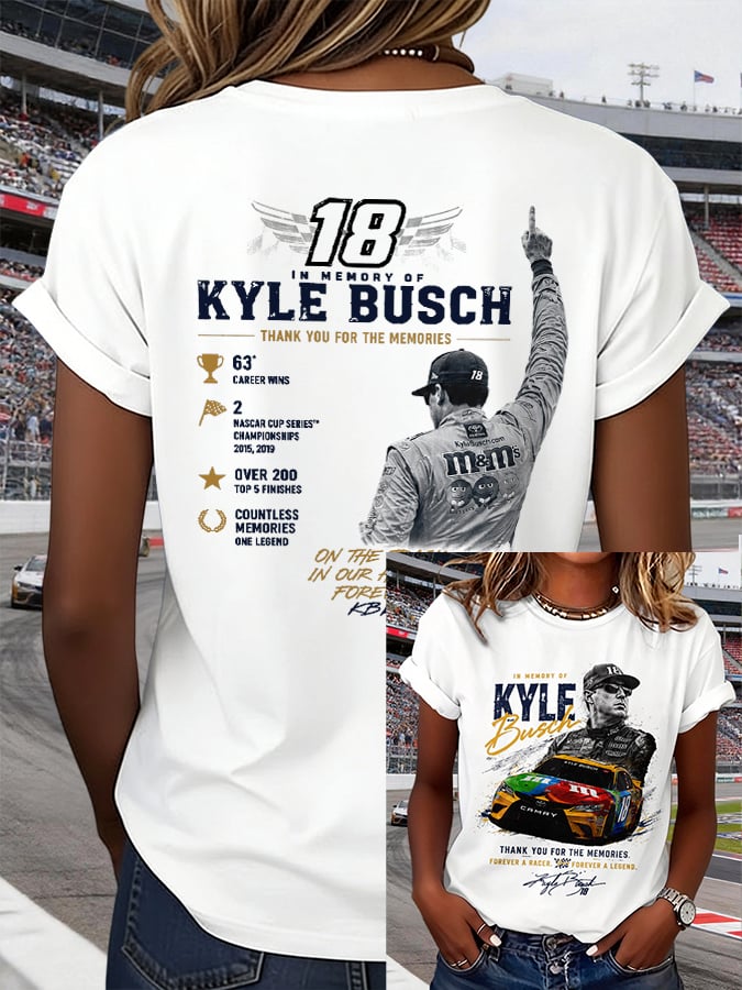 Women's Racing Legend Memorial Print T-shirt