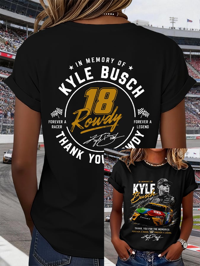 Women's Racing Legend Memorial Print T-shirt
