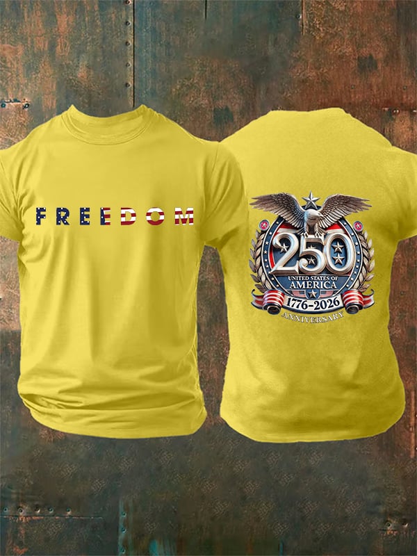Men's FREEDOM Print T-Shirt