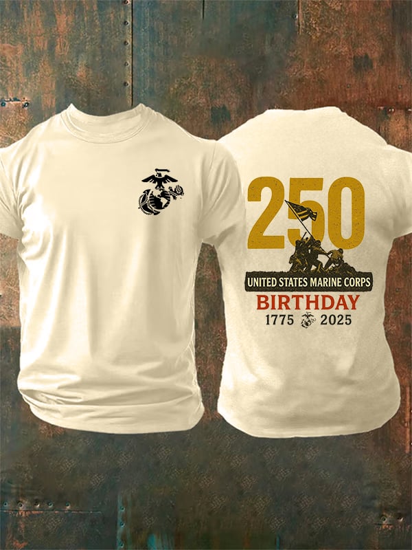 Men's UNITED STATES MARINE CORPS BIRTHDAY Print T-Shirt