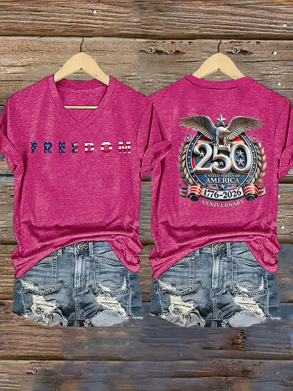 Women's FREEDOM Print T-Shirt