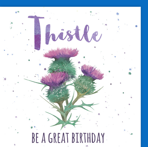 Scottish Thistle Pun Birthday Card