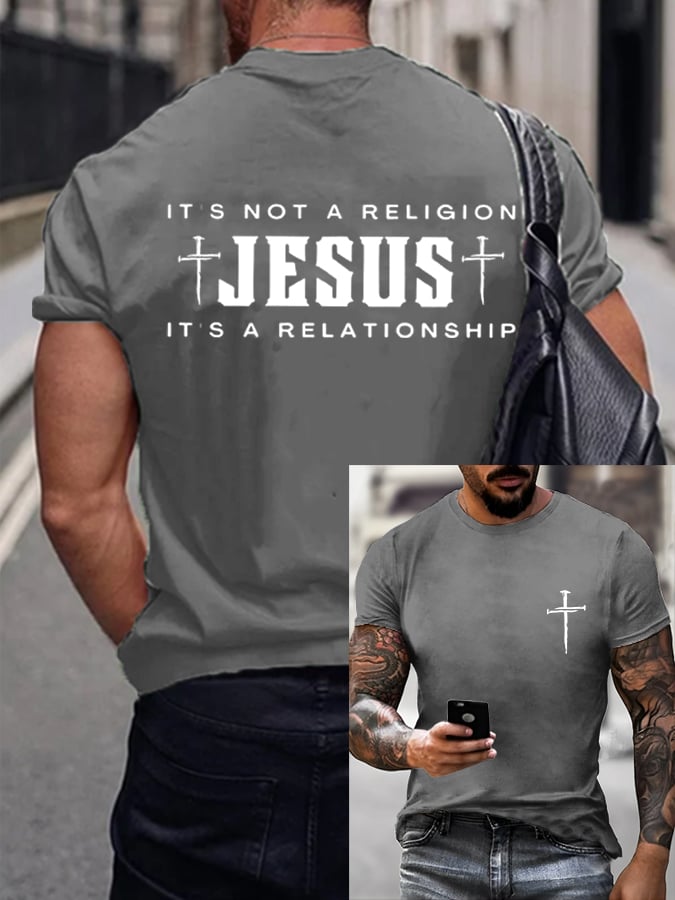 Men's Faith Printed Casual T-Shirt