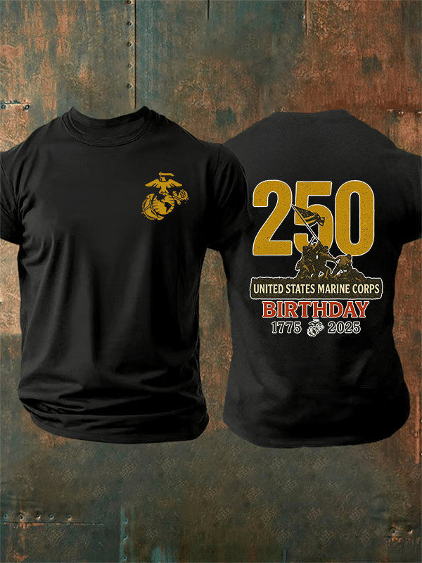 Men's UNITED STATES MARINE CORPS BIRTHDAY Print T-Shirt