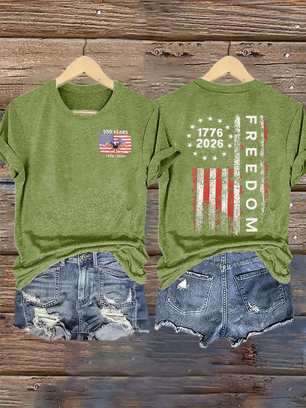 Women's Freedom Print T-Shirt