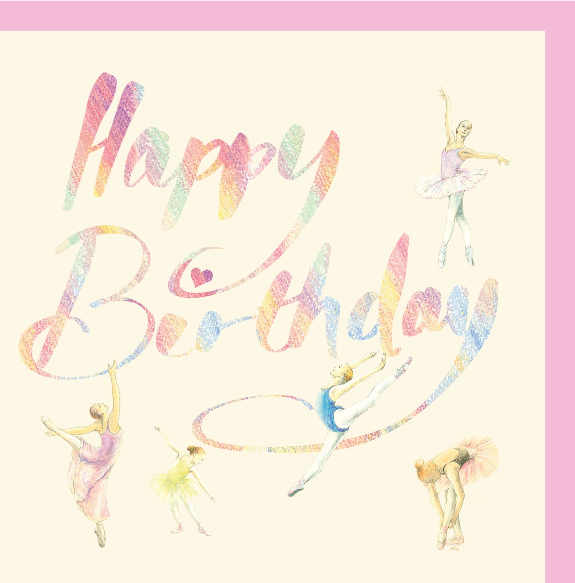 Ballet Dancers Birthday Card