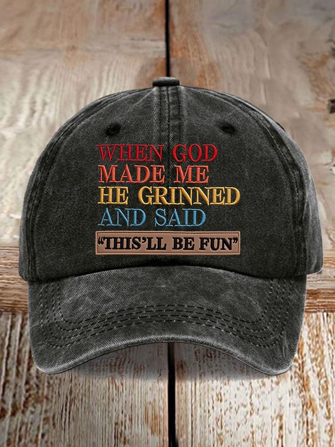 Unisex Faux Embroidered Faith Baseball Cap