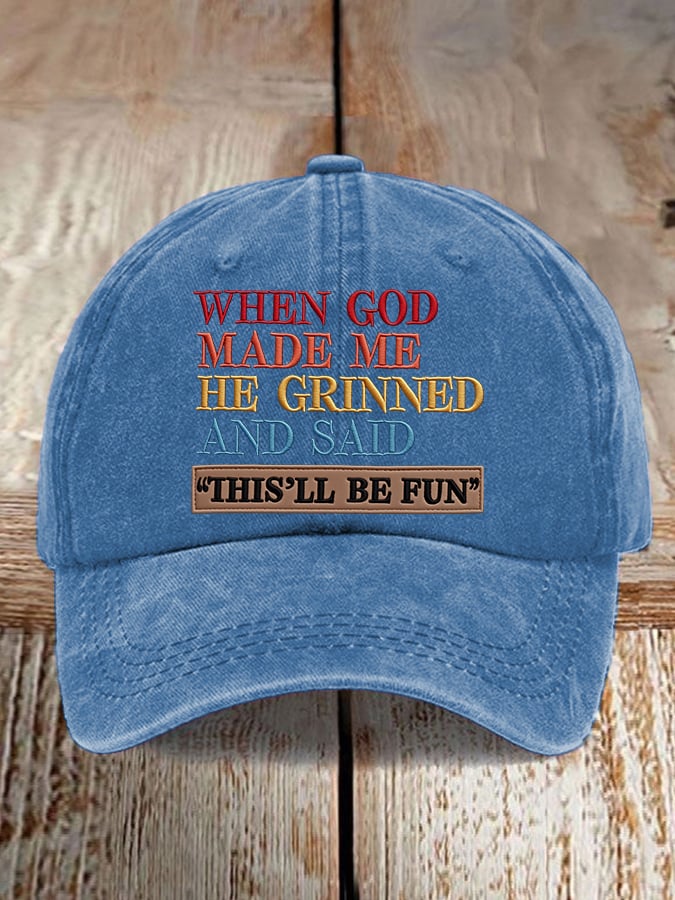 Unisex Faux Embroidered Faith Baseball Cap