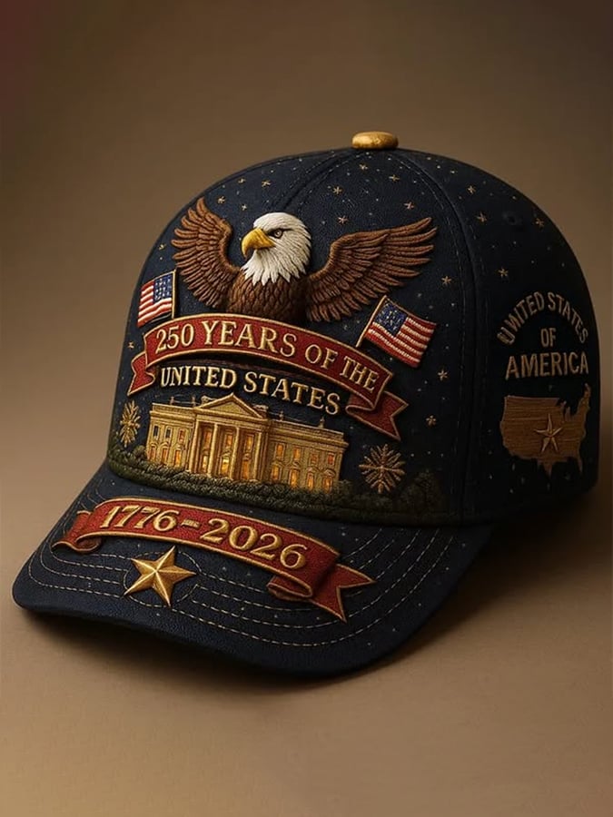 Unisex Retro 250th Anniversary Printed Hat