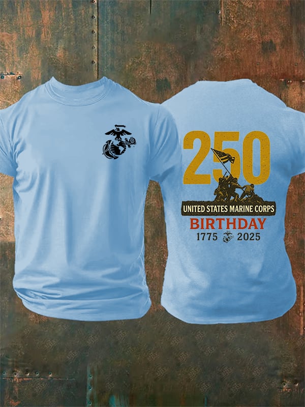 Men's UNITED STATES MARINE CORPS BIRTHDAY Print T-Shirt