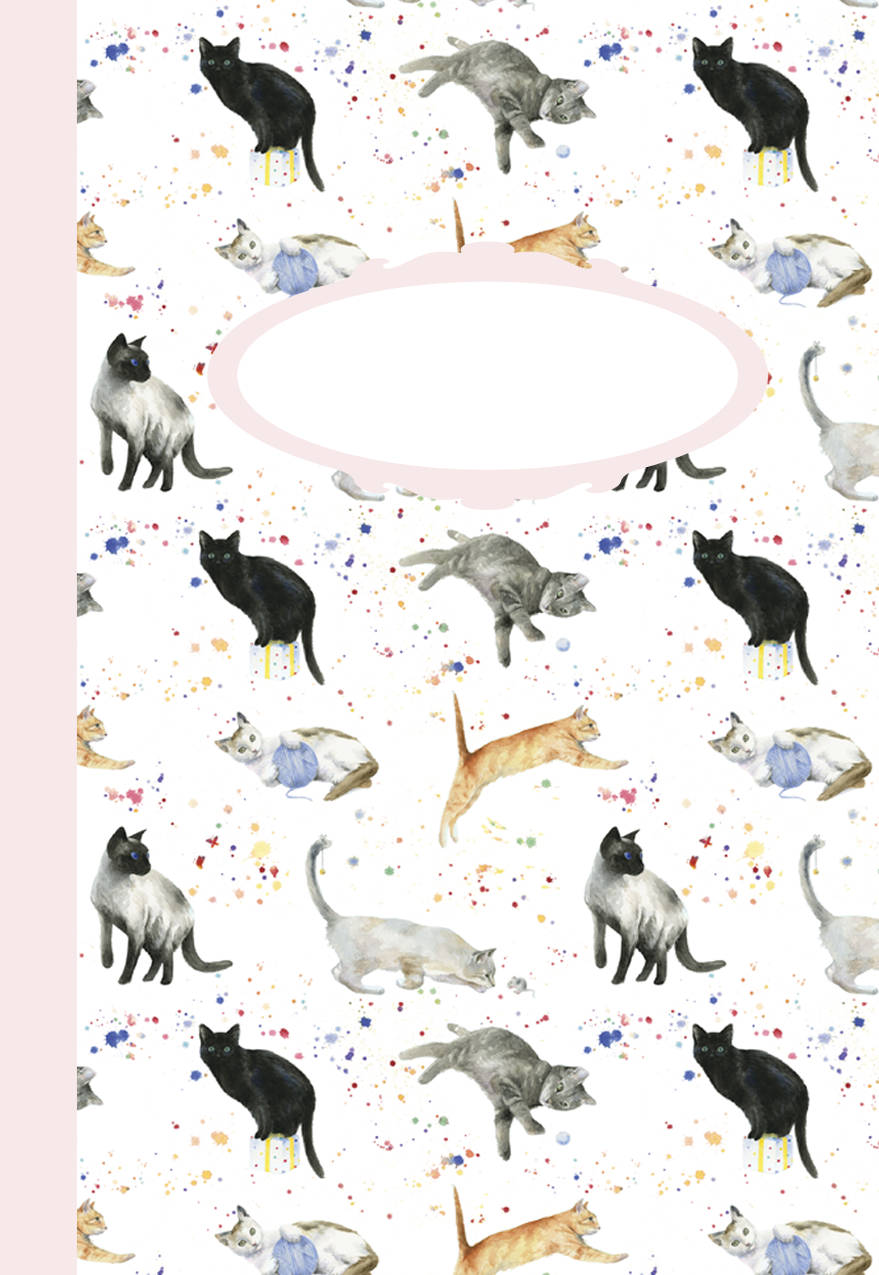 Cats and Playful Kittens Jotter