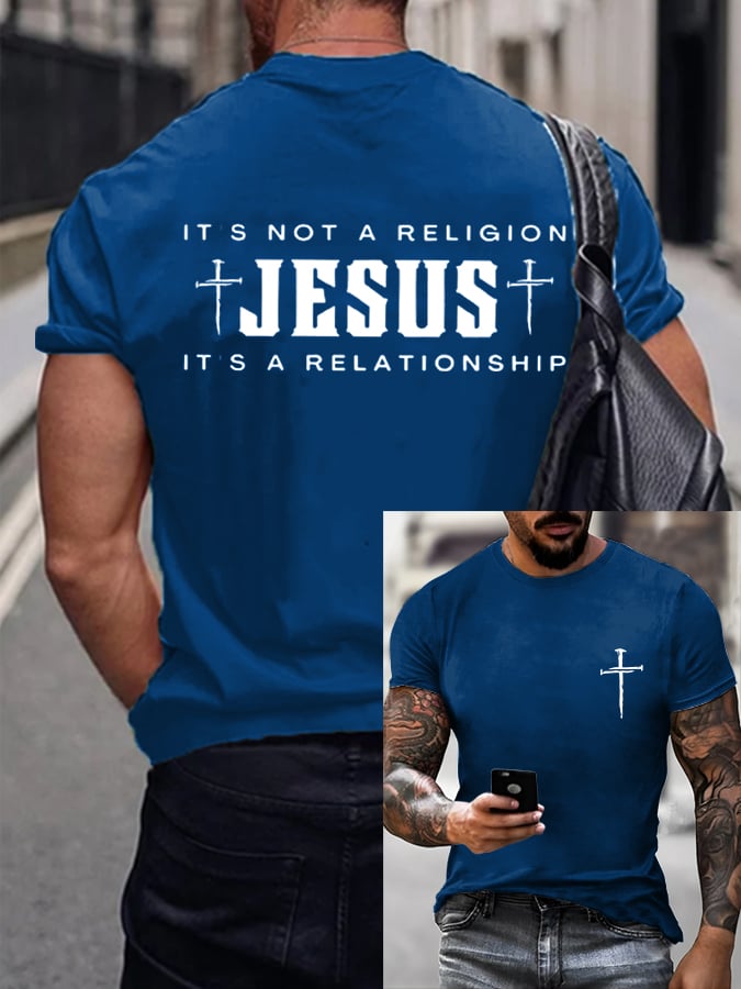 Men's Faith Printed Casual T-Shirt