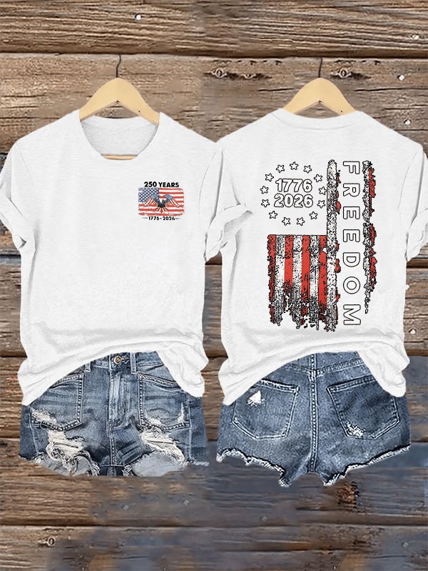 Women's Freedom Print T-Shirt