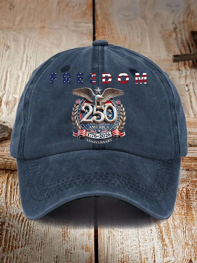 Unisex American 250th Print Casual Hat