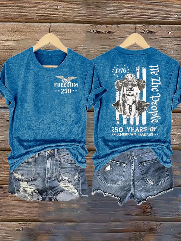 Women's 250 YEARS OF AMERICAN BADASS Print T-Shirt