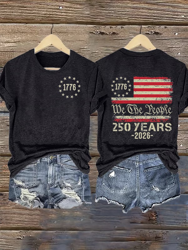 Women's 250 YEARS Print Casual T-Shirt