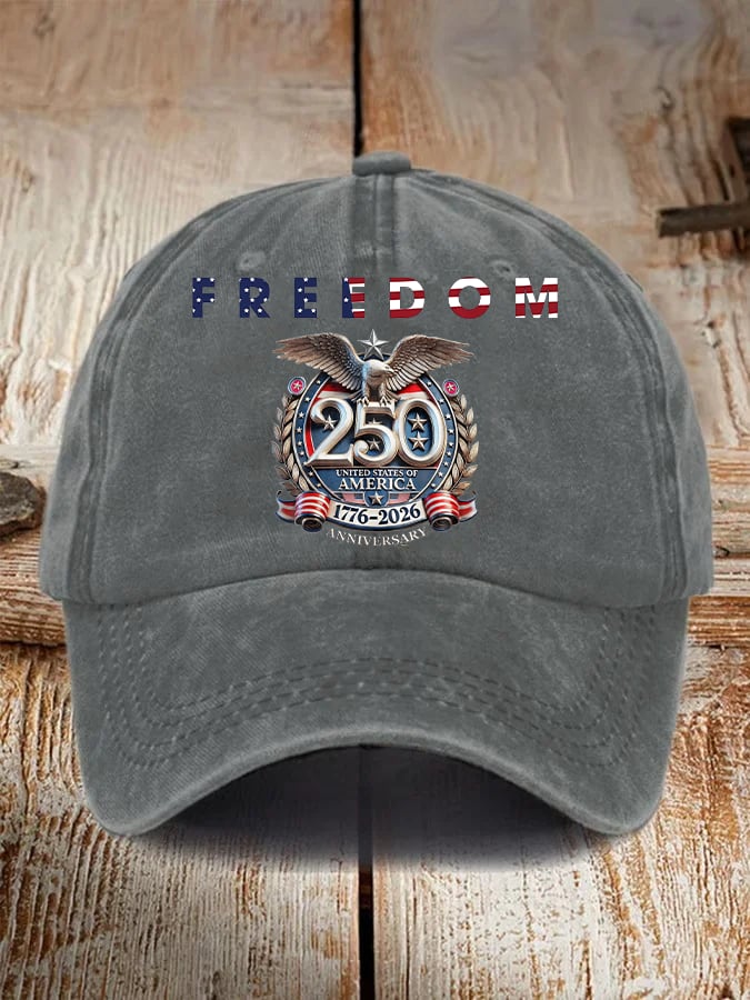 Unisex American 250th Print Casual Hat