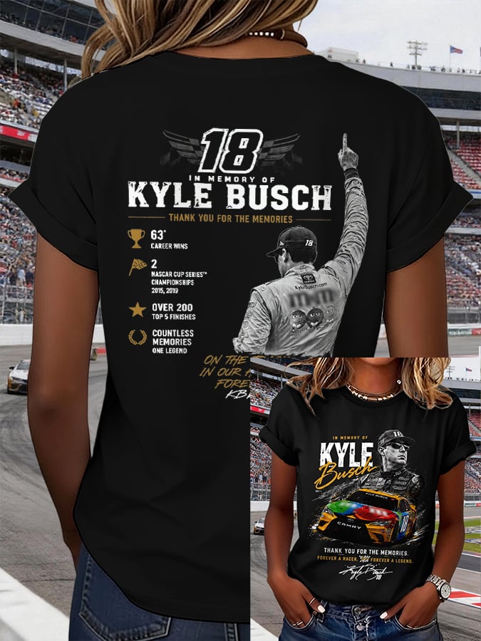 Women's Racing Legend Memorial Print T-shirt