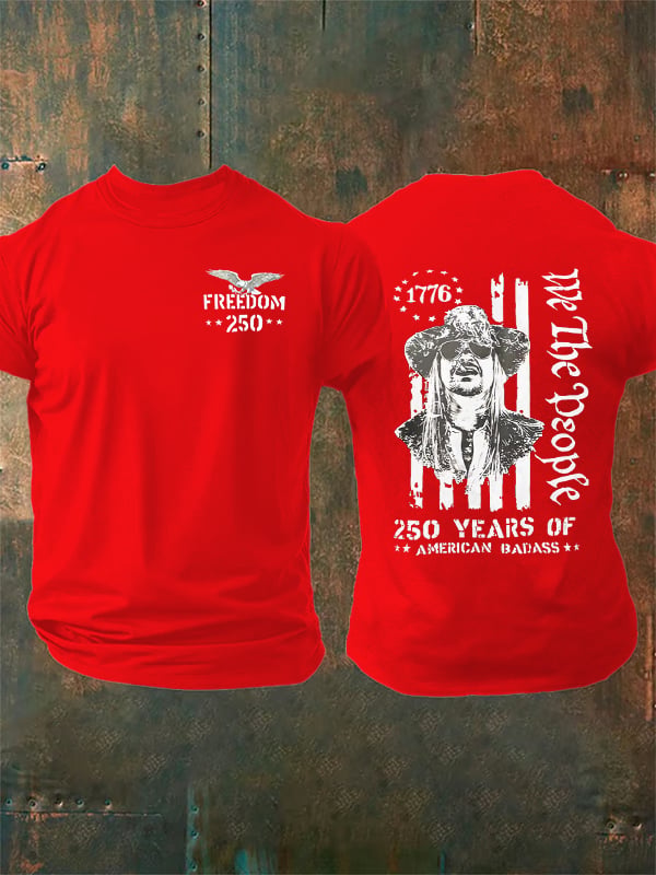 Men's 250 YEARS OF AMERICAN BADASS Print T-Shirt