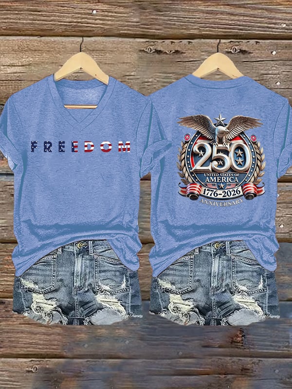 Women's FREEDOM Print T-Shirt