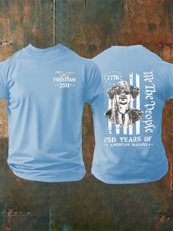 Men's 250 YEARS OF AMERICAN BADASS Print T-Shirt