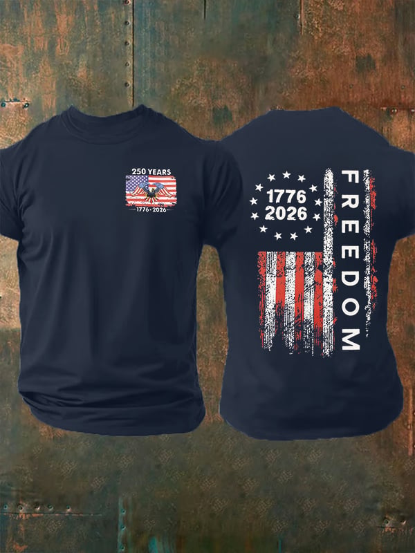 Men's Freedom Print T-Shirt